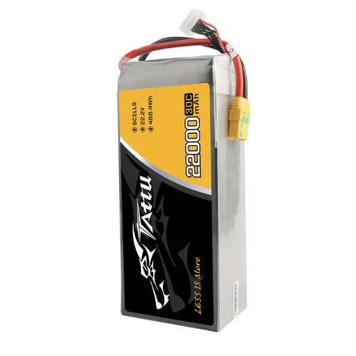 Batterie Tattu 22000mAh 6S LiPo 22.2V 25C – XT90