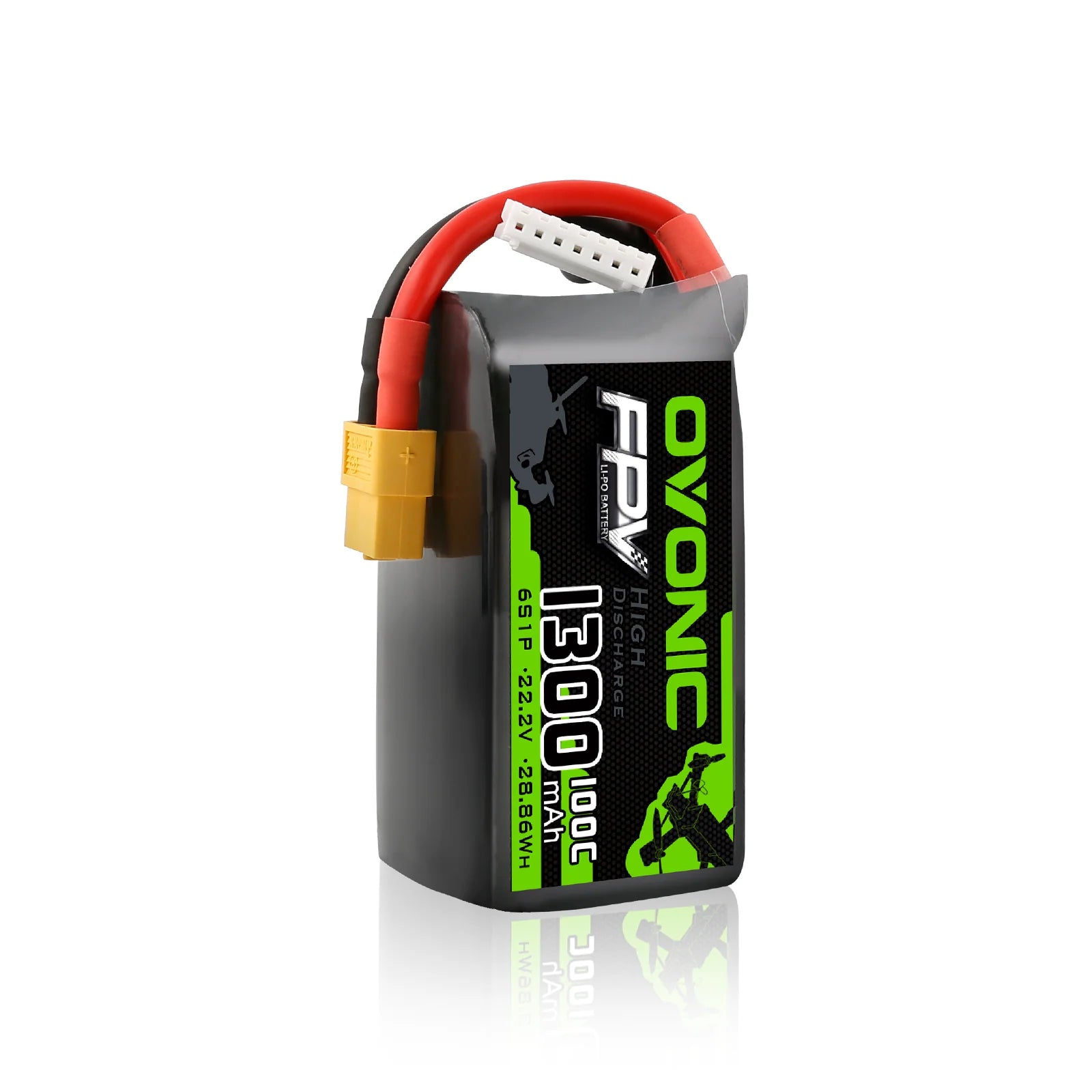 Batterie Ovonic 100C 1300mAh 6S LiPo 22.2V – XT60