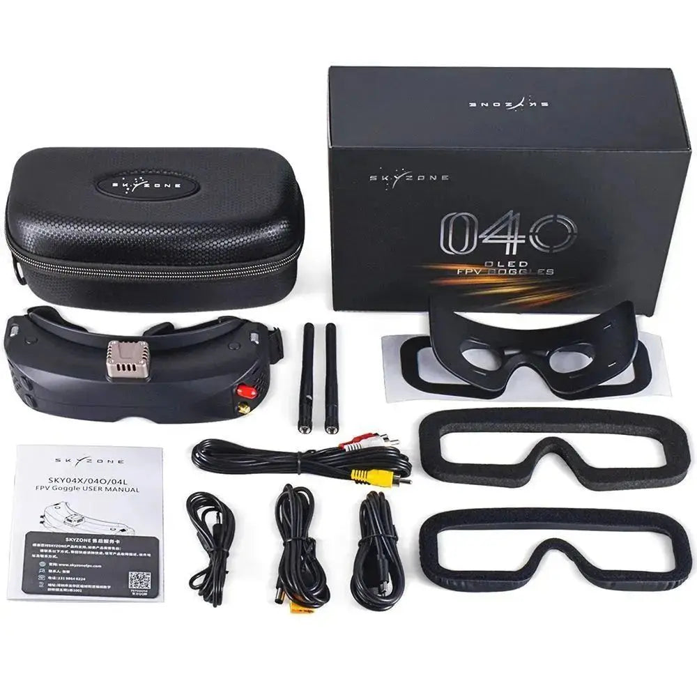 Skyzone SKY04O Pro – Lunettes FPV OLED 1920x1080 + Steadyview 5.8GHz 48CH DVR Head Tracker