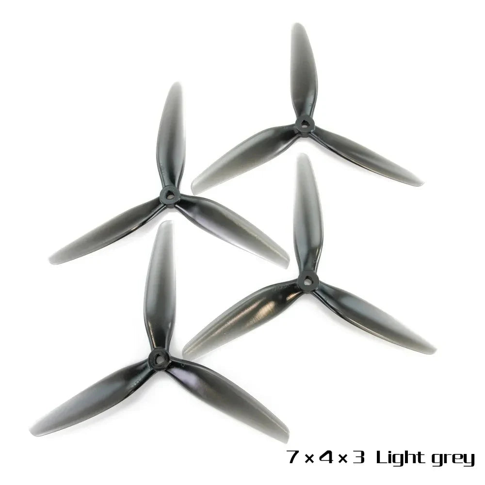 Hélices HQProp 7040 – 7 pouces 3 pales (4 pièces / 2 paires CW+CCW)